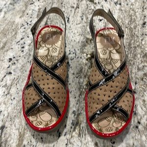 Fly London platform sling back sandals